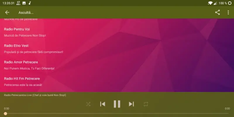 Radio Petrecaretzu android App screenshot 0