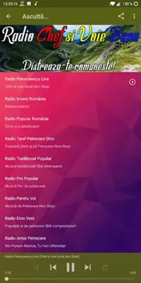 Radio Petrecaretzu android App screenshot 2